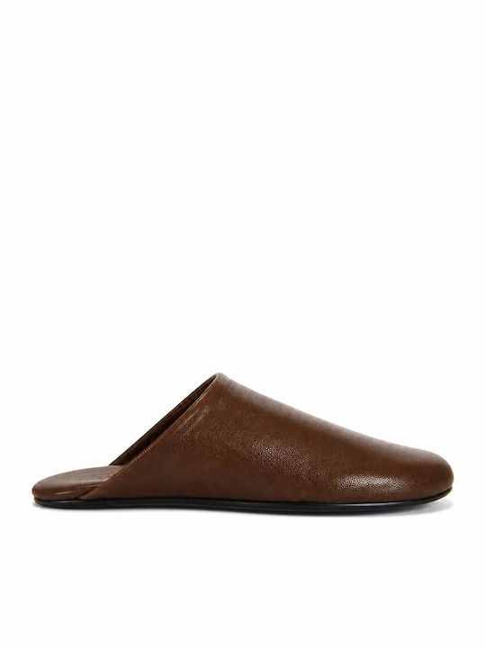 Flat Mules σε Καφέ Χρώμα