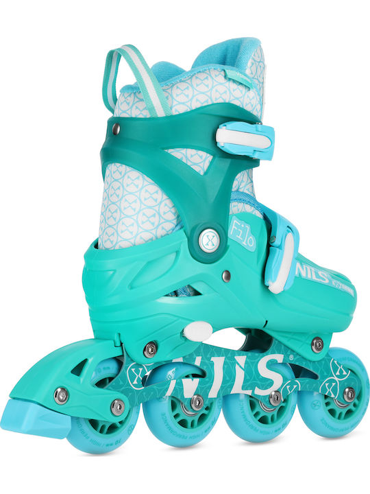 Nils Inline Αυξομειούμενα Rollers Τιρκουάζ Ενηλίκων/Παιδικά