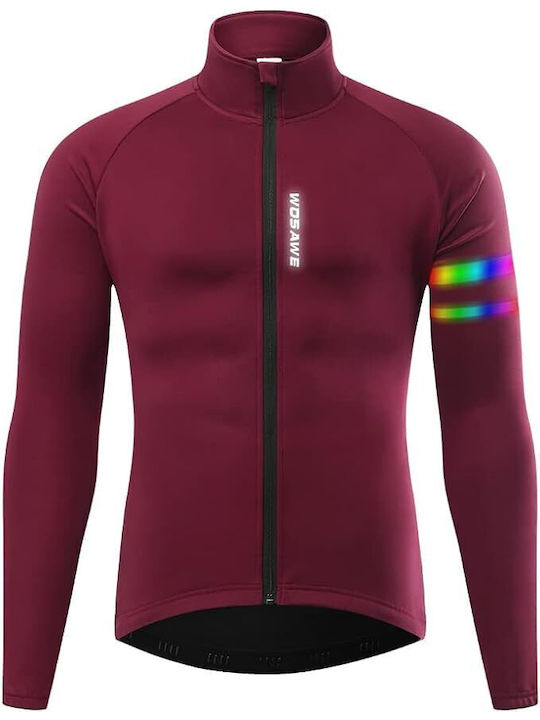 Ανδρική Ζακέτα Fleece Μπορντό