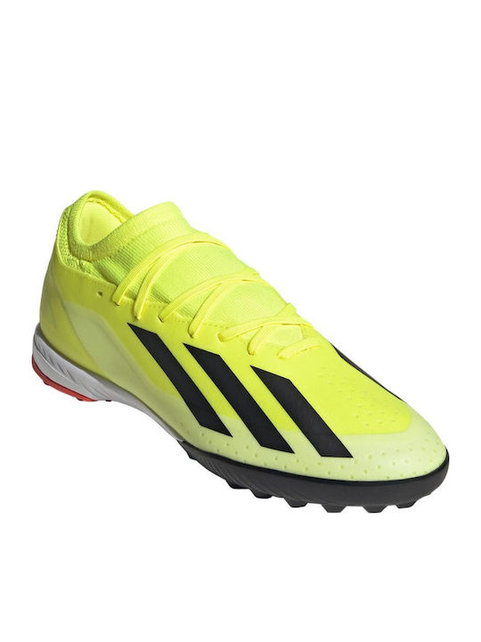 adidas X Crazyfast League Football Shoes with Molded Cleats Team Solar Yellow 2 / Core Black / Cloud White