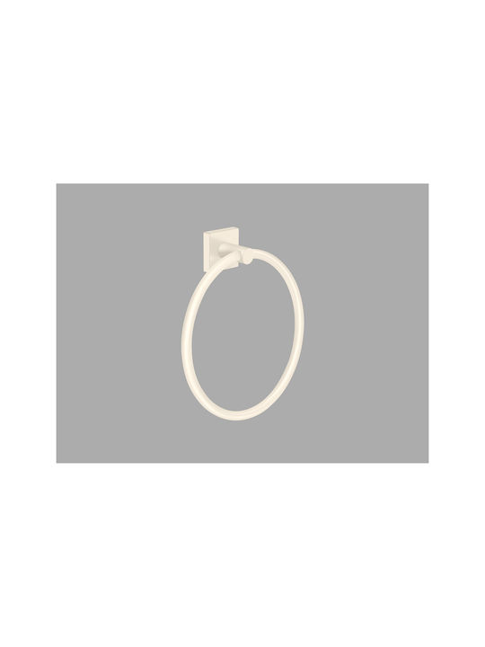 Sanco Iconic Single Bathroom Ring Wall-Mounted With Screws Gray