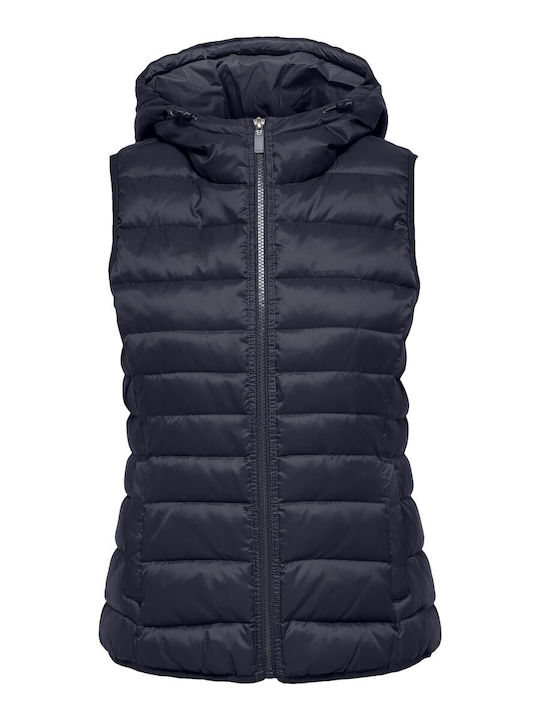 Women's Short Puffer Jacket for Winter with Hood Night Sky