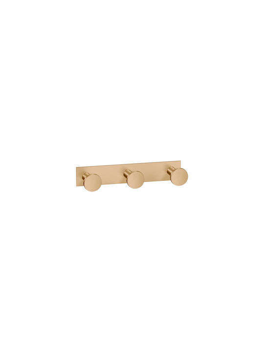 Sanco Bath 00683-M25 Cârlig Triplu Suport Prosoape Montat Pe Perete Cu Șuruburi Bronz