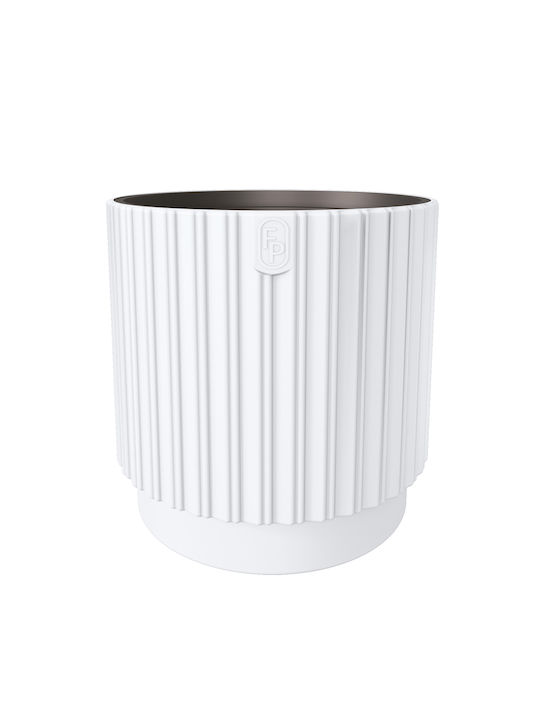 Form Plastic Mika Γλάστρα Λεκάνη Πλαστική White 22x22εκ.