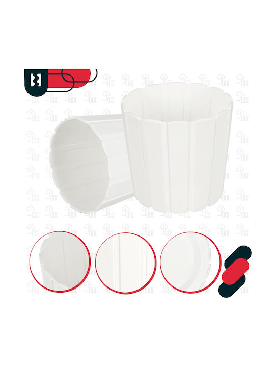 Kotarbau Σετ 6 Γλάστρες Πλαστικές White