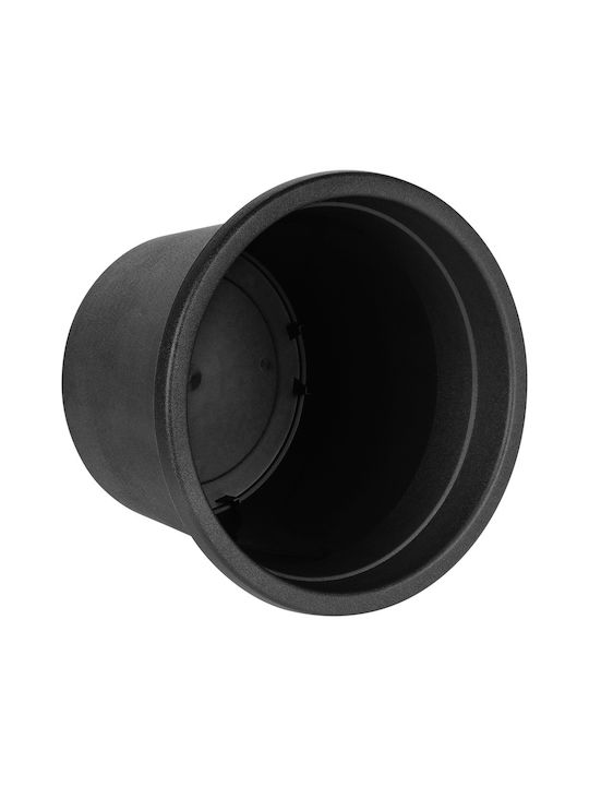 Vilde Γλάστρα Πλαστική Black 23x23εκ.