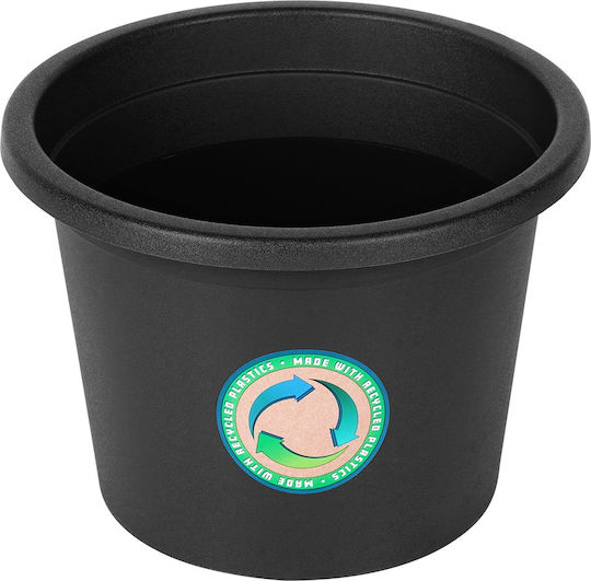 Vilde Kunststoff Blumentopf Schwarz 23x23cm