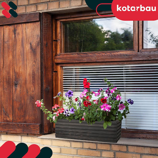 Kotarbau Кутия За Саксии Дървена Антрацит 20x20см