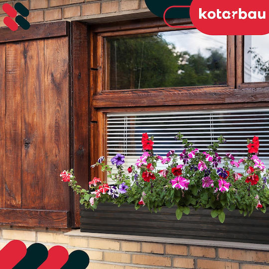 Kotarbau Кутия За Саксии Дървена Антрацит 20x20см