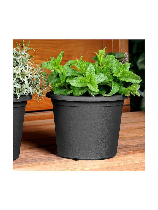 Vilde Set 3 Ghivece De Flori Din Plastic Negre Vilde Set 3 Ghivece De Flori Din Plastic Negre