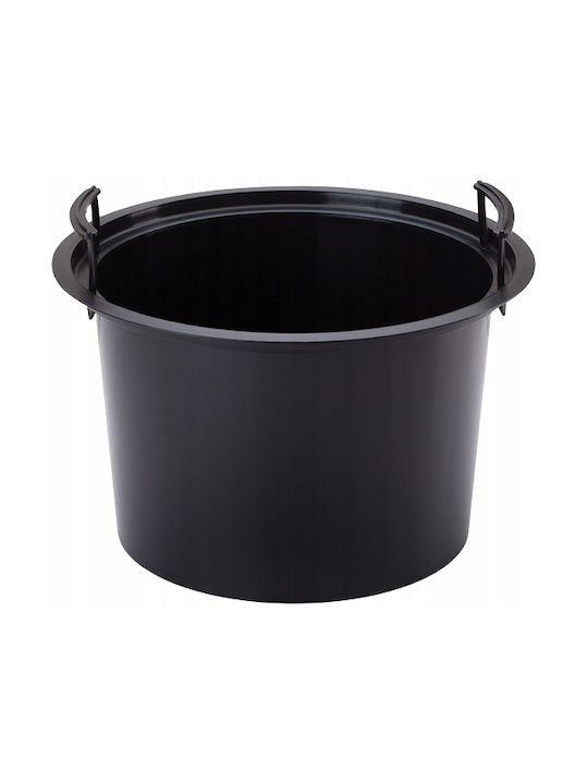 Form Plastic Plastic Deep Black Flower Pot