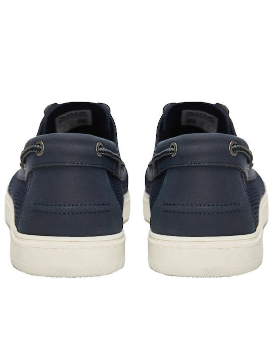 Leather Men's Boat Shoes in Blue Colour