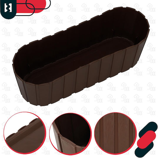 Kotarbau Set 2 Hölzerne Blumenkästen Braun
