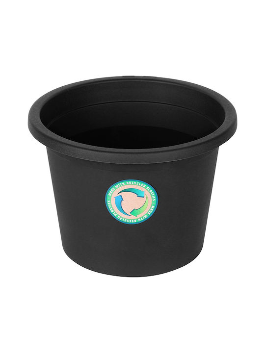 Vilde Kunststoff Blumentopf Schwarz