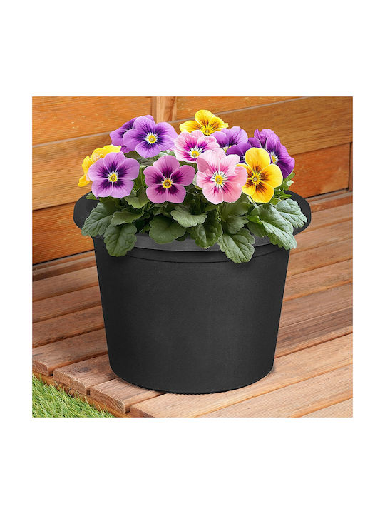 Vilde Kunststoff Blumentopf Schwarz