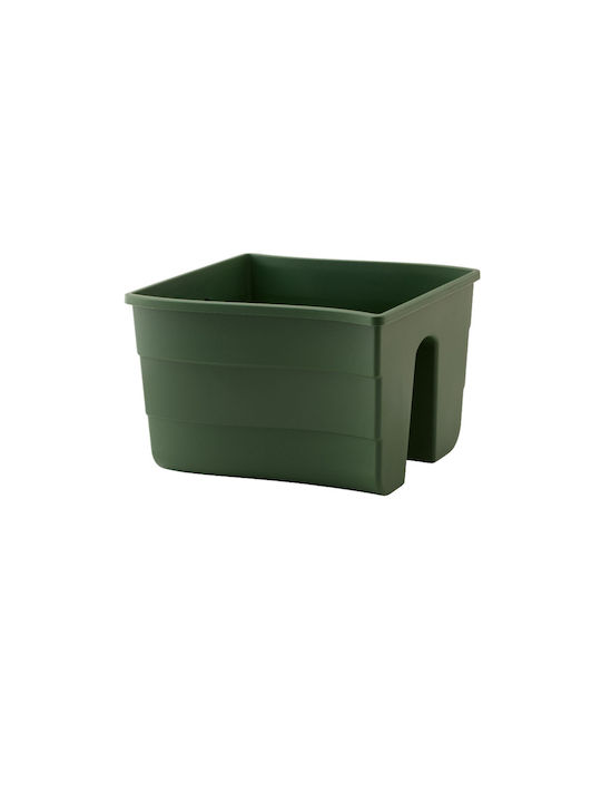 Form Plastic Γλάστρα Πλαστική Dark Green 20εκ.