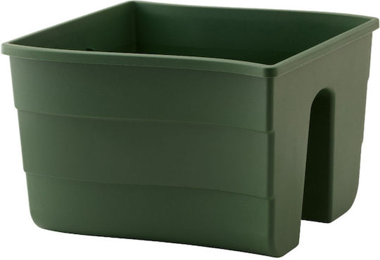 Form Plastic Plastic Flower Pot Dark Green 20cm