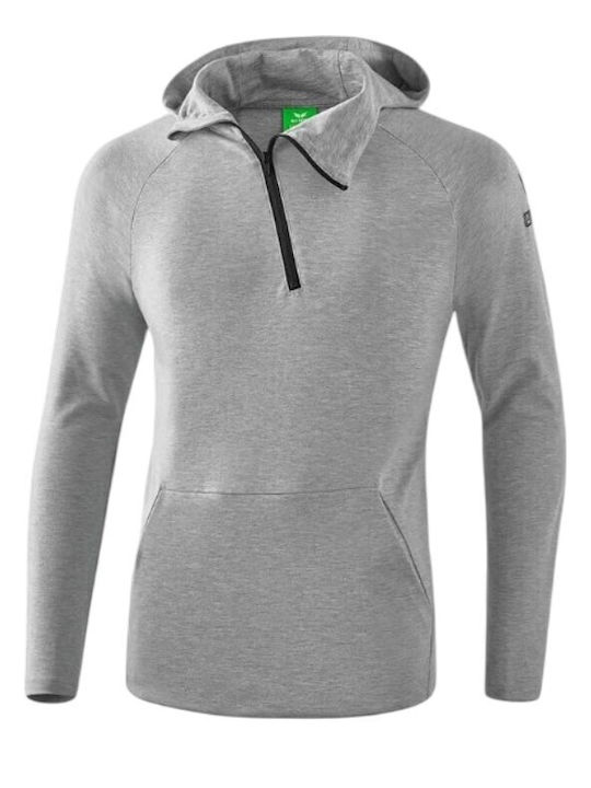 Φούτερ με Κουκούλα Light Grey Marl