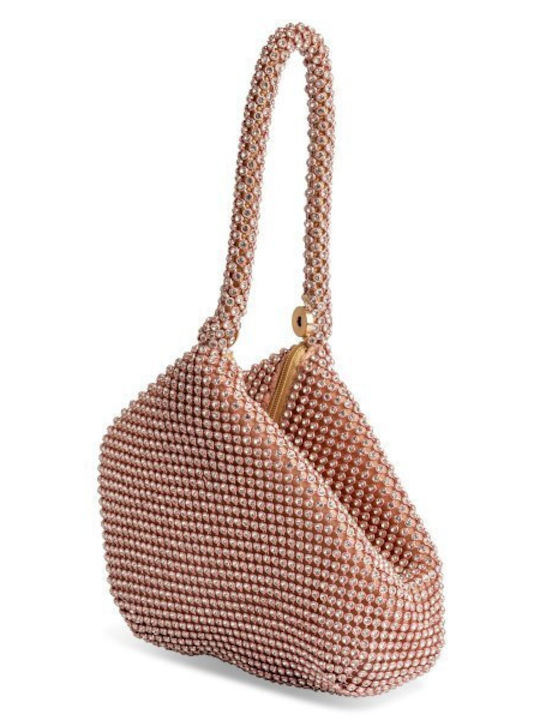 Fabric Women's Handbag Bronze