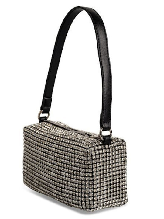 Fabric Women's Shoulder Bag Silver