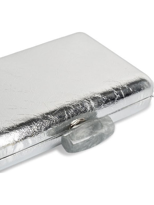 Γυναικείο Clutch Ασημί