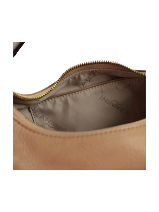 Leather Women's Shoulder Bag Brown
