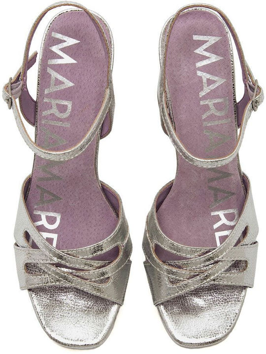 Damen Sandalen Silber