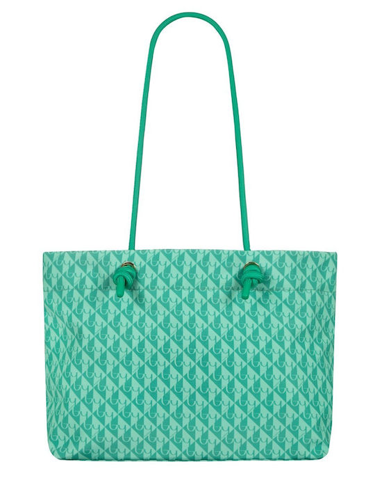 Fabric Women's Shoulder Bag Green