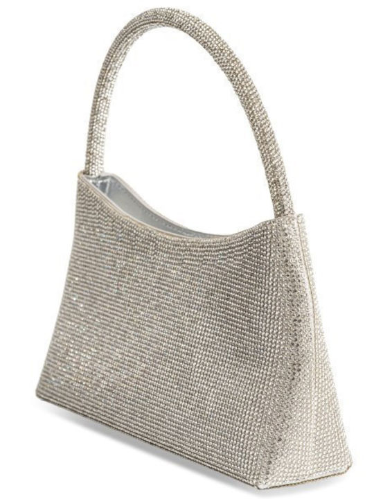 Fabric Women's Shoulder Bag Silver