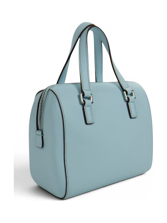 Leather Women's Shoulder Bag Blue