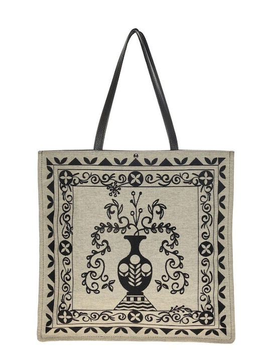 Women's Shopper Shoulder Bag Beige