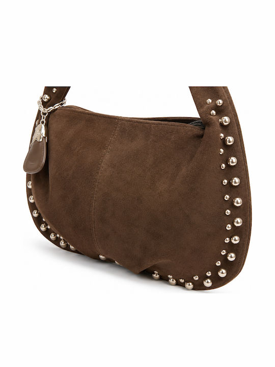 Damen Hobo Tasche Wildleder Braun