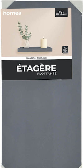 Floating Shelf Antracite Grey 50x22.8x3.4cm