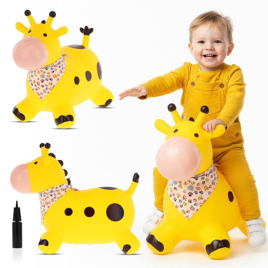Sun Baby Hopa Hopa Giraffe with Bandana & Pump Galben 57cm.