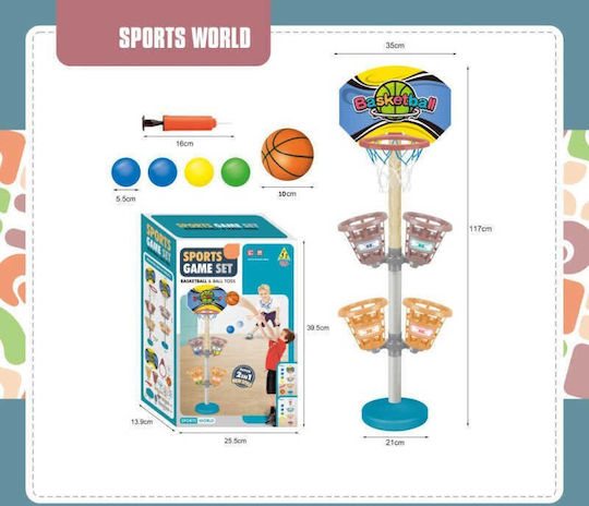 Indoor Basketball Hoop with Stand & Ball