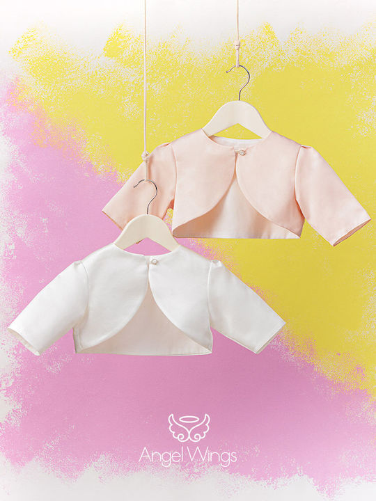 Angel Wings Rosa Taufjacke