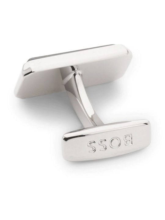 Boss Cufflinks Made of Steel in Black Colour