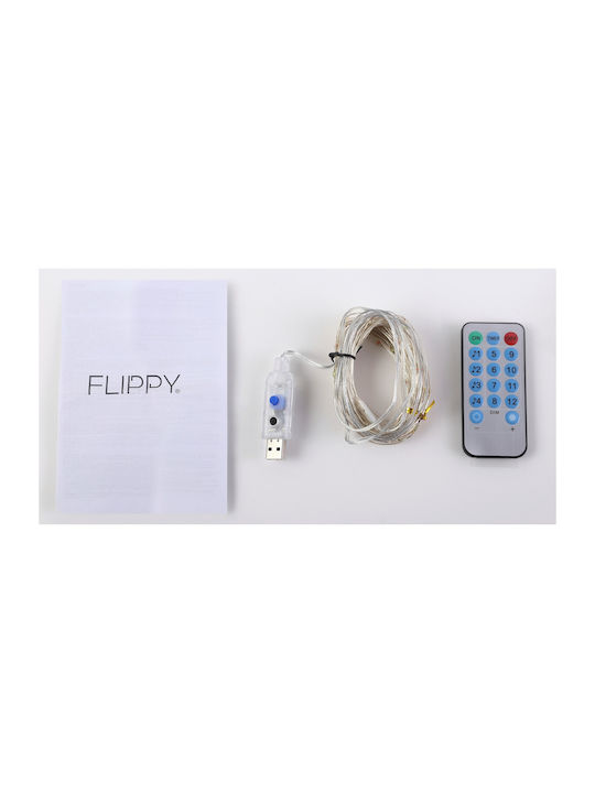 50 LED-Lichter 5m RGB USB in Reihe