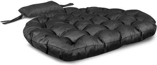 AIO Factory Pernă Swing Cushion De Grădină Rotundă Neagră Waterproof 90x110cm