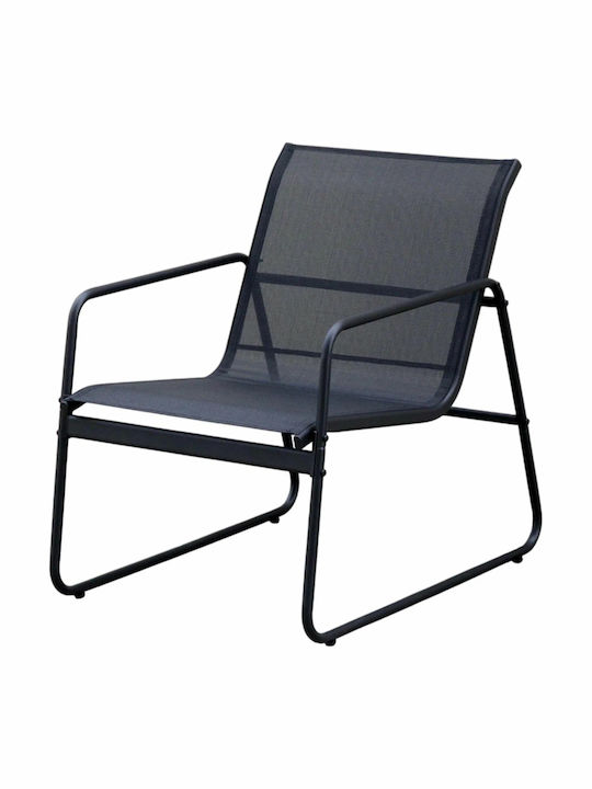Velo 4 Pieces Outdoor Living Room Set Black