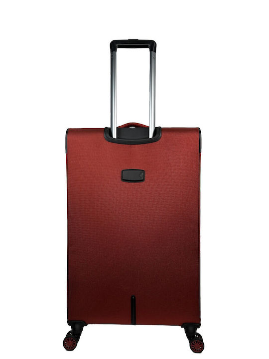 RCM Μεγάλη Βαλίτσα Ταξιδίου Υφασμάτινη Rust Red Ύψους 77εκ.