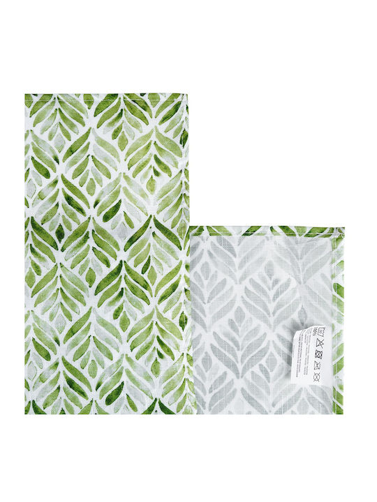 Excellent Houseware Stain Resistant Green Tablecloth 130x180cm