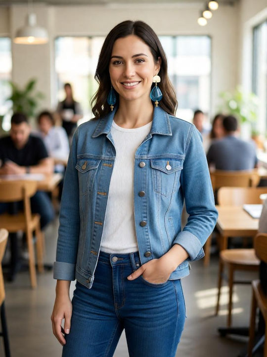 Elle Ohrringe Blau