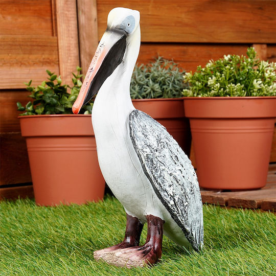 Garden Figurine Heron 20.5x10.5x28.5 Cm
