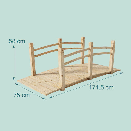 Pod Arcadă Din Lemn Pentru Grădină Relaxdays 200kg Rezistent La Intemperii