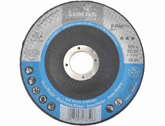 Lukas 125mm Leaf Grinding Disc Zk 40 U-edge Pro Pachwinowa