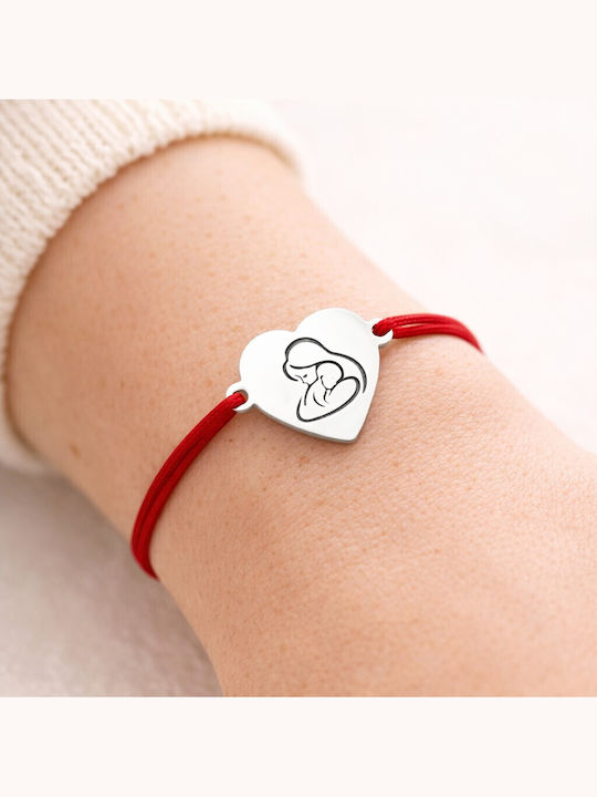 Alista Home Women's Bracelet with Heart Design Made of Cord