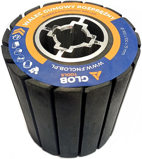 Glob Tools Rubber Expansion Roller 90x100x19mm Satin Finisher