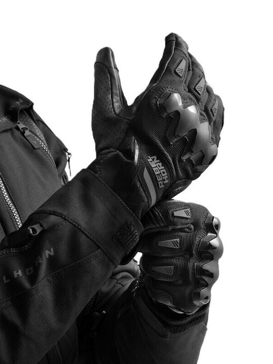 Rebelhorn Defender Summer Men's Motorcycle Gloves Black