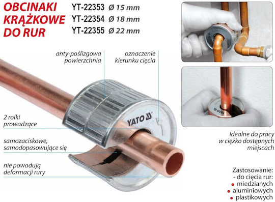 Cutter pentru țevi 22mm